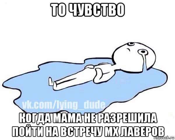 то чувство когда мама не разрешила пойти на встречу мх лаверов, Мем Этот момент когда