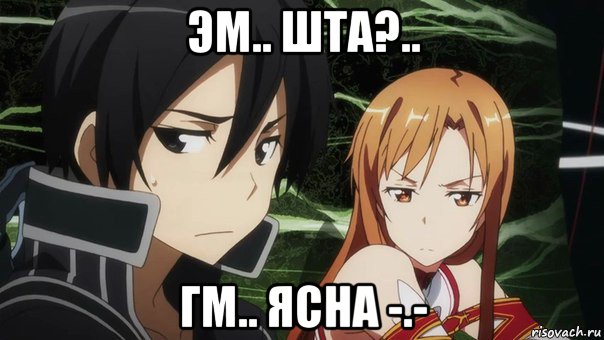 эм.. шта?.. гм.. ясна -.-, Мем Кирито и Асуна