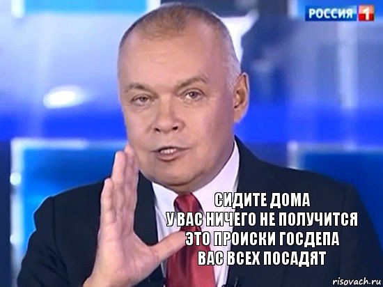 СИДИТЕ ДОМА
У ВАС НИЧЕГО НЕ ПОЛУЧИТСЯ
ЭТО ПРОИСКИ ГОСДЕПА
ВАС ВСЕХ ПОСАДЯТ, Комикс Киселёв