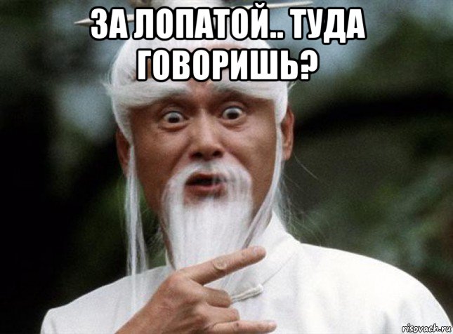 за лопатой.. туда говоришь? 