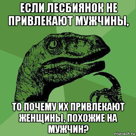 если лесбиянок не привлекают мужчины, то почему их привлекают женщины, похожие на мужчин?