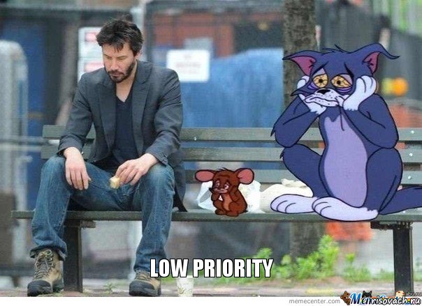   Low Priority, Мем  Ривз грустит с Томом и Джерри
