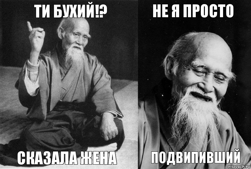 Ти бухий!? сказала жена не я просто подвипивший, Комикс Мудрец-монах (4 зоны)