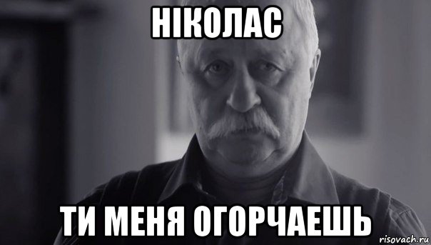 ніколас ти меня огорчаешь, Мем Не огорчай Леонида Аркадьевича