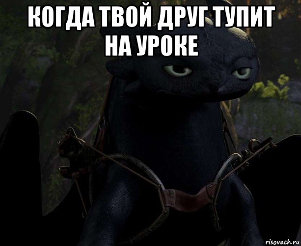 когда твой друг тупит на уроке 