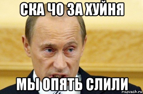 ска чо за хуйня мы опять слили, Мем путин