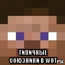  типичные союзники в wot