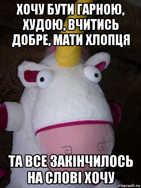 хочу бути гарною, худою, вчитись добре, мати хлопця та все закiнчилось на словi хочу, Мем Створюйте меминайкрутш будуть на