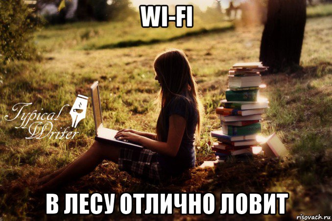 wi-fi в лесу отлично ловит, Мем Типичный писатель