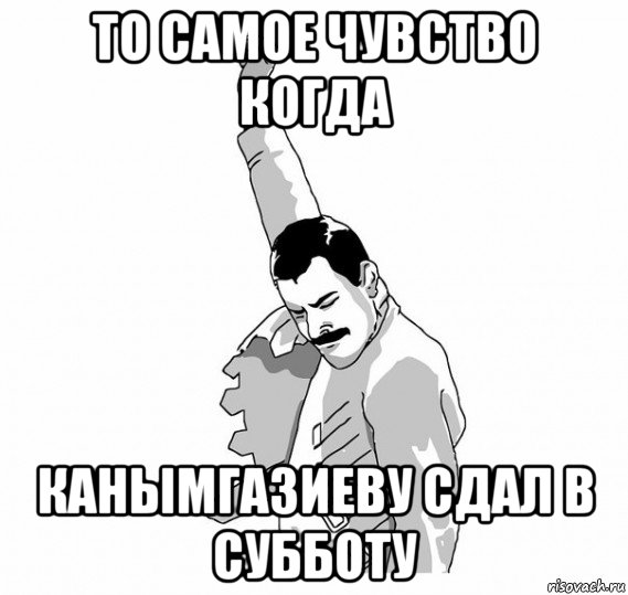 то самое чувство когда канымгазиеву сдал в субботу, Мем   Фрэдди Меркьюри (успех)