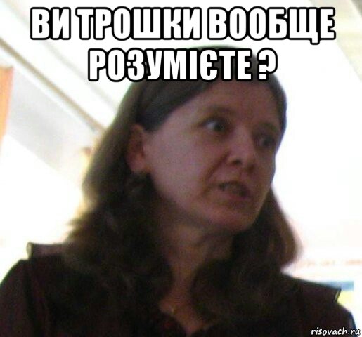 ви трошки вообще розумієте ? 