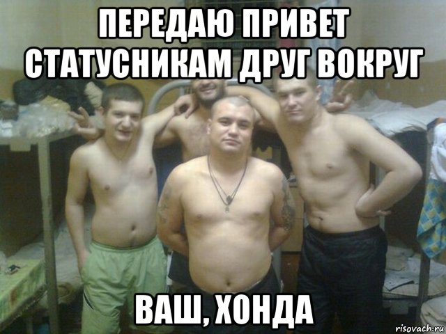 передаю привет статусникам друг вокруг ваш, хонда