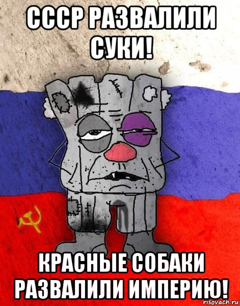 ссср развалили суки! красные собаки развалили империю!