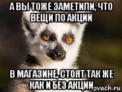 а вы тоже заметили, что вещи по акции в магазине, стоят так же как и без акции, Мем Я збагоен