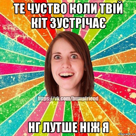 те чуство коли твій кіт зустрічає нг лутше ніж я, Мем Йобнута Подруга ЙоП