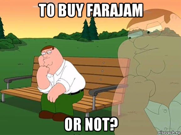 to buy farajam or not?, Мем Задумчивый Гриффин