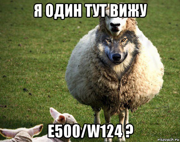 я один тут вижу е500/w124 ?, Мем Злая Овца