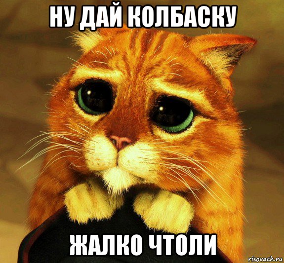 ну дай колбаску жалко чтоли