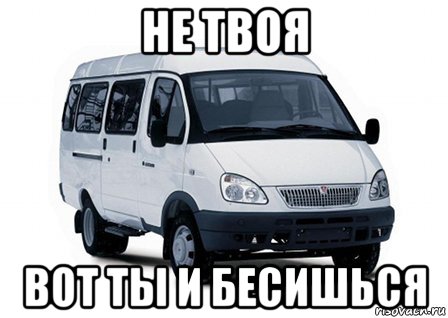 не твоя вот ты и бесишься, Мем Маршрутка
