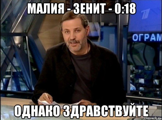 малия - зенит - 0:18 