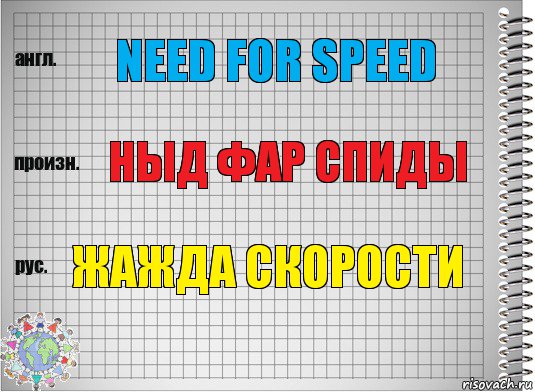 Need for speed НЫД ФАР СПИДЫ ЖАЖДА СКОРОСТИ, Комикс  Перевод с английского