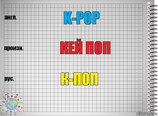 k-pop кей поп к-поп, Комикс  Перевод с английского