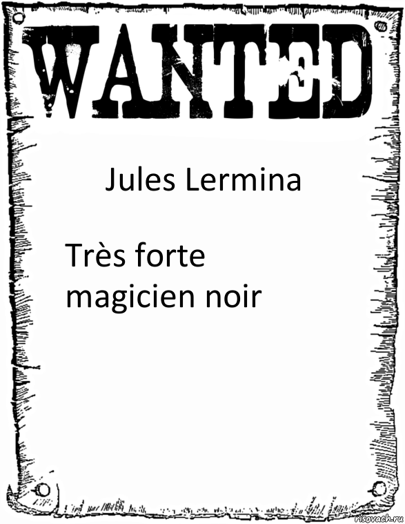 Jules Lermina Très forte magicien noir