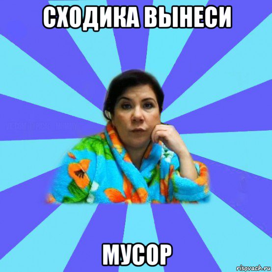 сходика вынеси мусор, Мем типичная мама