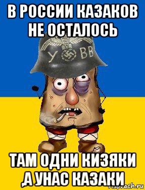 в россии казаков не осталось там одни кизяки ,а унас казаки