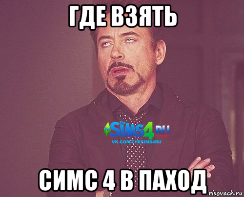 где взять симс 4 в паход, Мем Типичный подписчик The Sims 4 RU