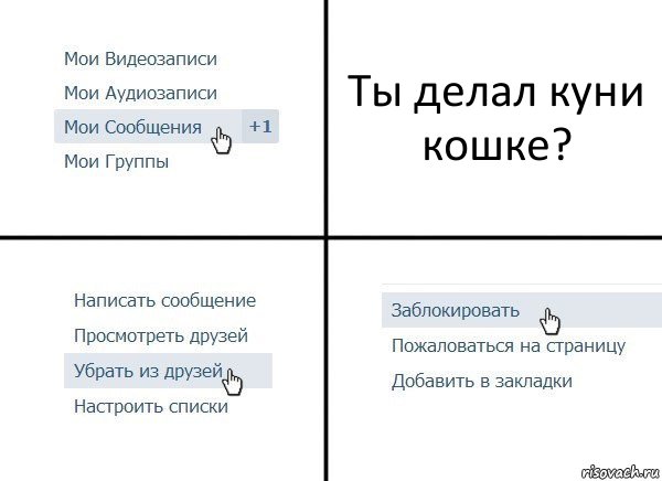 Ты делал куни кошке?