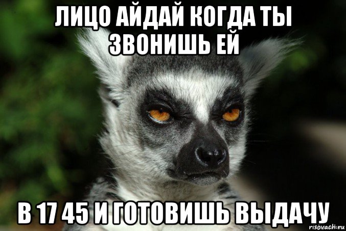 лицо айдай когда ты звонишь ей в 17 45 и готовишь выдачу, Мем   Я збагоен