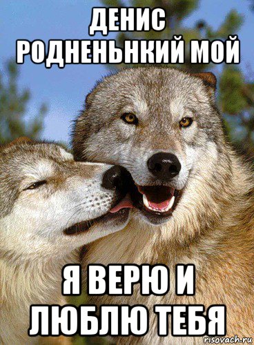 денис родненьнкий мой я верю и люблю тебя