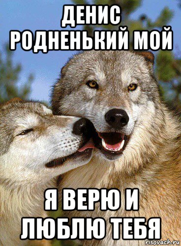 денис родненький мой я верю и люблю тебя
