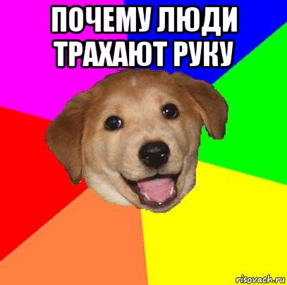 почему люди трахают руку , Мем Advice Dog