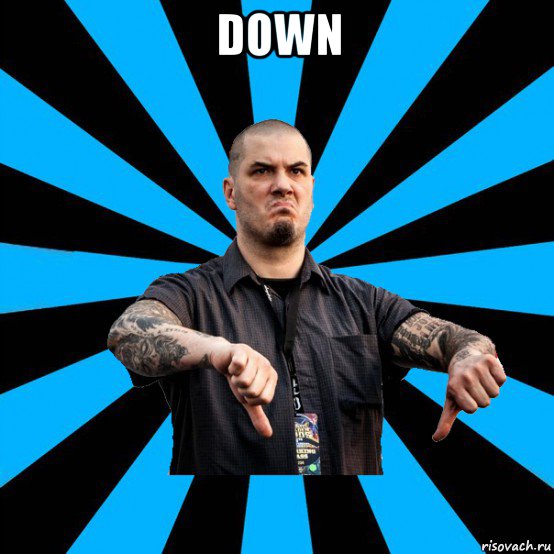 down 