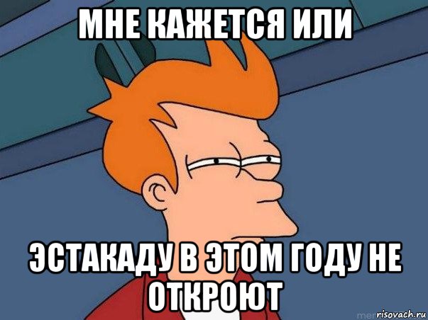 мне кажется или эстакаду в этом году не откроют, Мем  Фрай (мне кажется или)