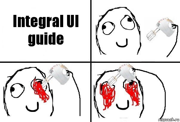 Integral UI guide, Комикс  глаза миксер