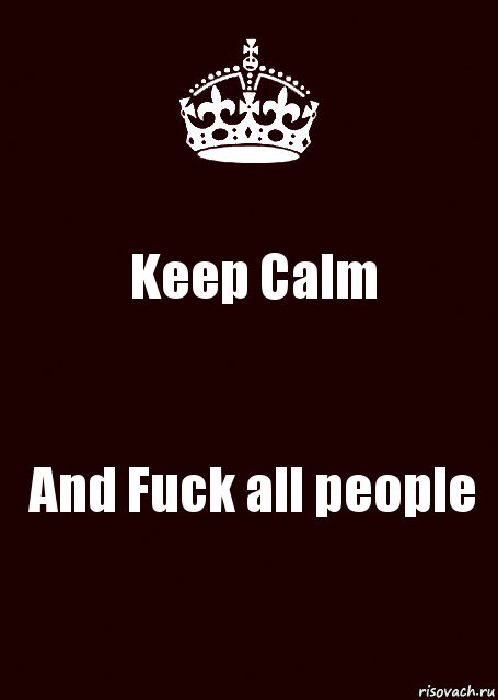 Keep Calm And Fuck all people, Комикс keep calm