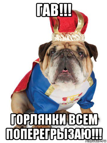 гав!!! горлянки всем поперегрызаю!!!