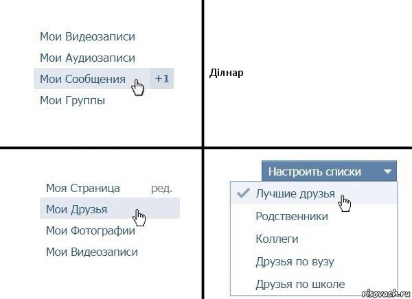 Ділнар, Комикс  Лучшие друзья