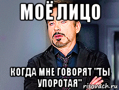 моё лицо когда мне говорят "ты упоротая"