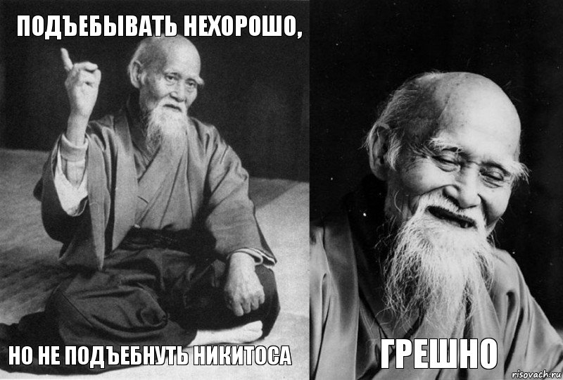 Подъебывать нехорошо, Но не подъебнуть никитоса  грешно, Комикс Мудрец-монах (4 зоны)