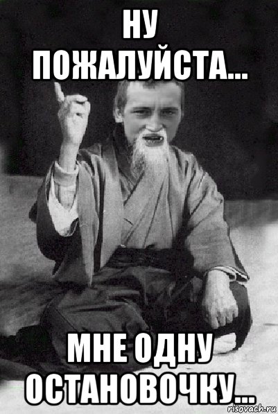 ну пожалуйста... мне одну остановочку..., Мем Мудрий паца