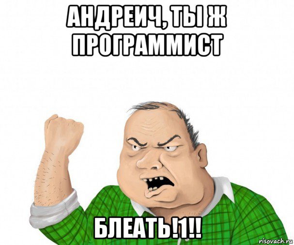 андреич, ты ж программист блеать!1!!, Мем мужик