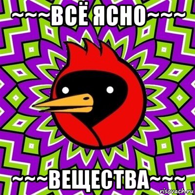 ~~~всё ясно~~~ ~~~вещества~~~, Мем Омская птица