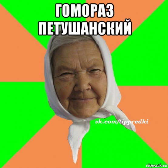 гомораз петушанский , Мем   типичная бабушка