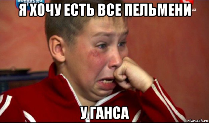 я хочу есть все пельмени у ганса, Мем  Сашок Фокин