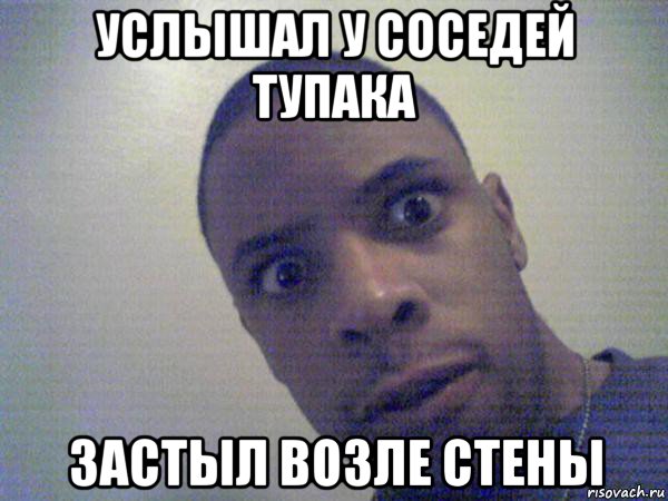 услышал у соседей тупака застыл возле стены