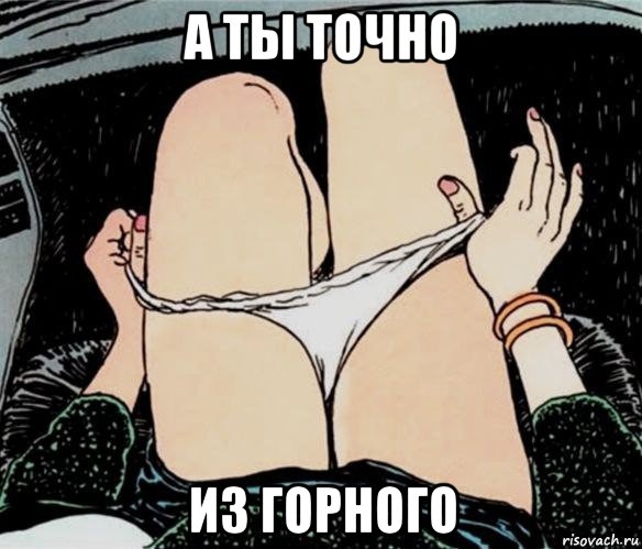 а ты точно из горного, Мем А ты точно